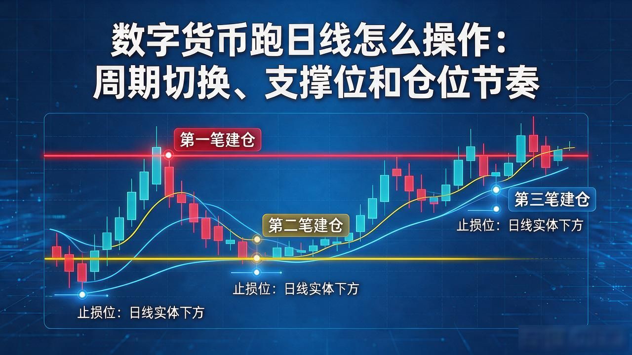 数字货币跑日线怎么操作：周期切换、支撑位和仓位节奏