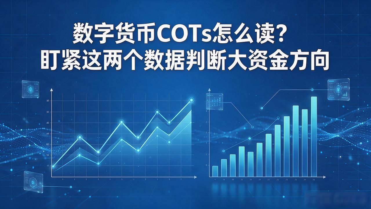 数字货币COTs怎么读？盯紧这两个数据判断大资金方向