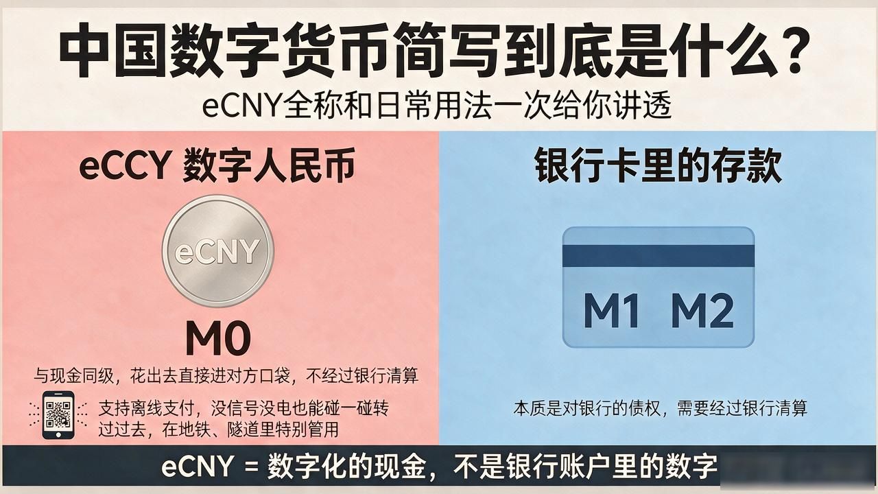 eCNY与银行卡区别_数字人民币eCNY_中国数字货币简写