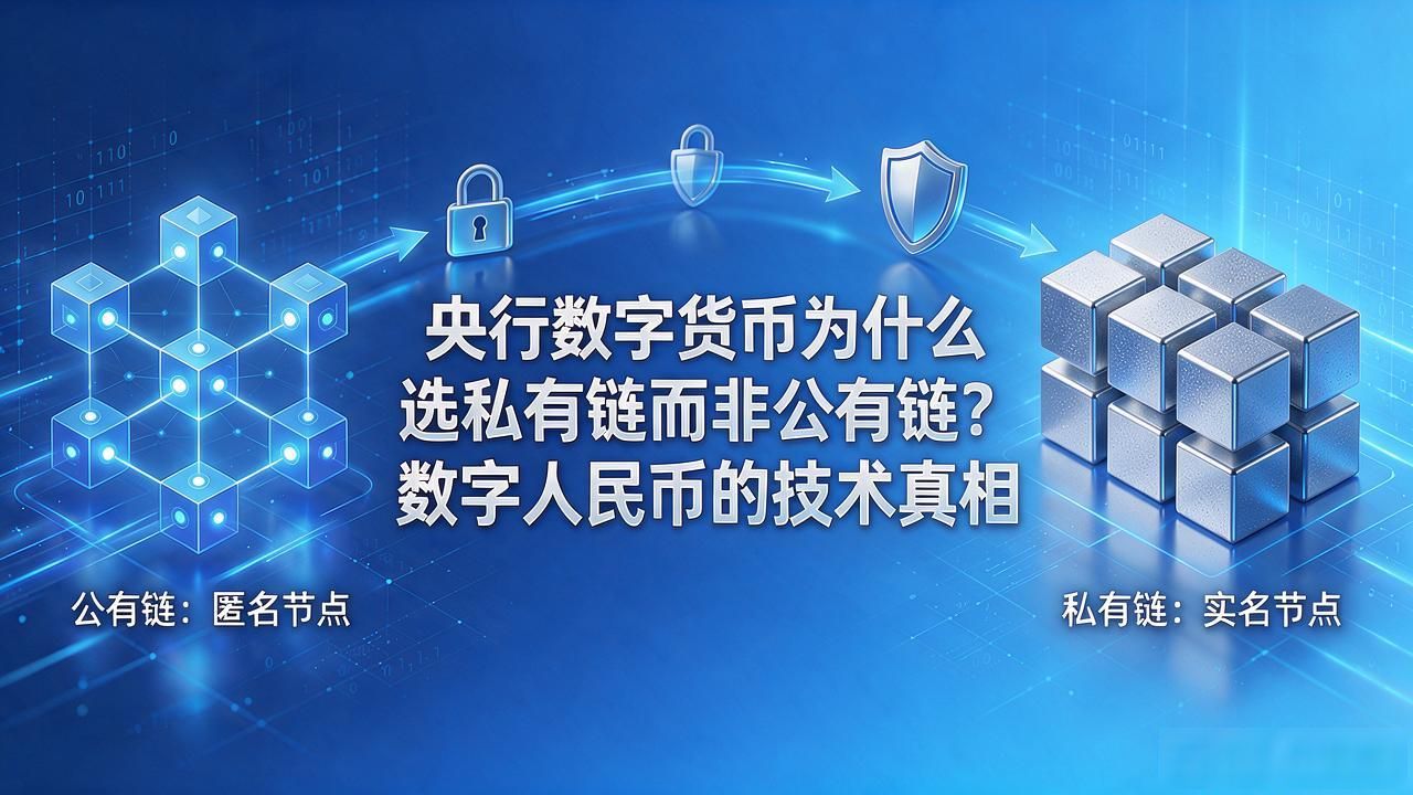 央行数字货币为什么选私有链而非公有链？数字人民币的技术真相