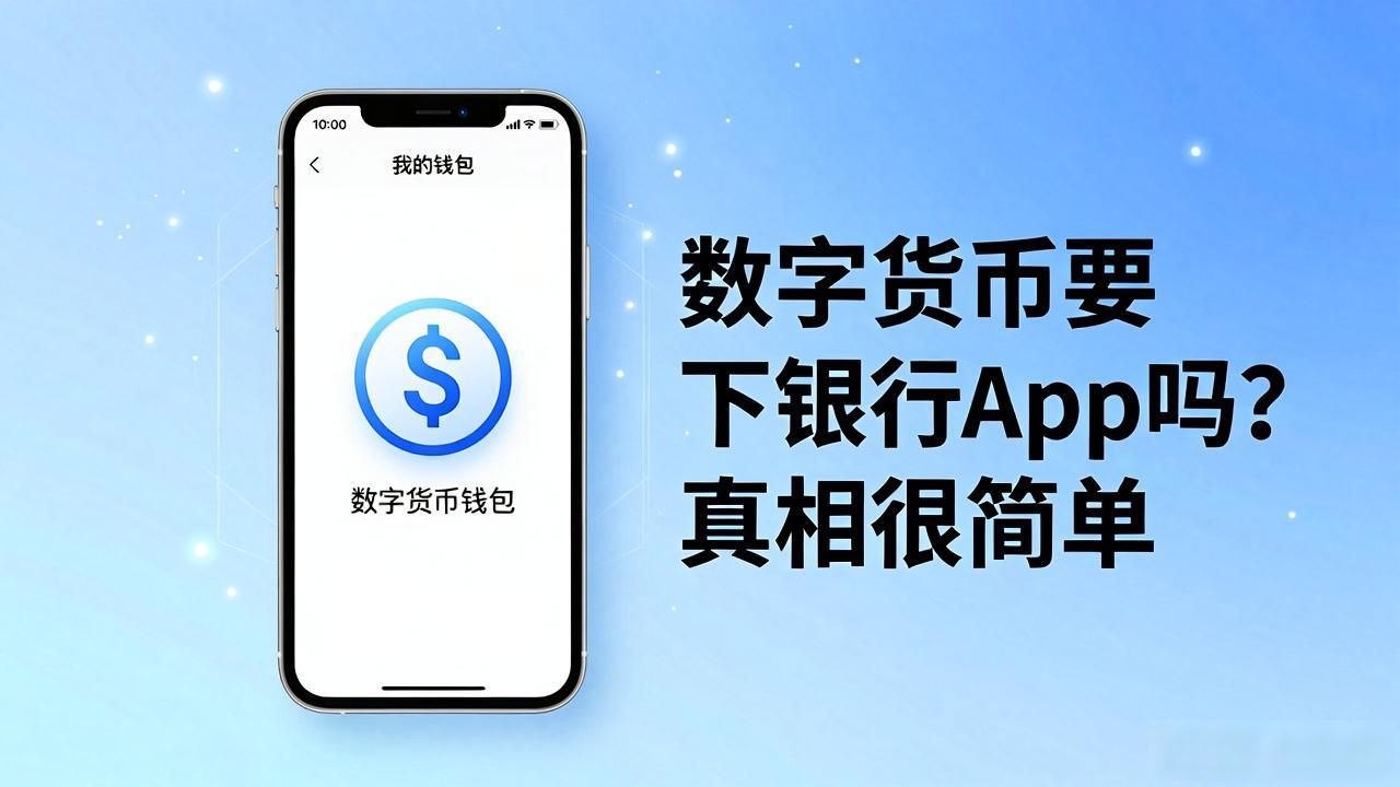 数字货币要下银行App吗？真相很简单