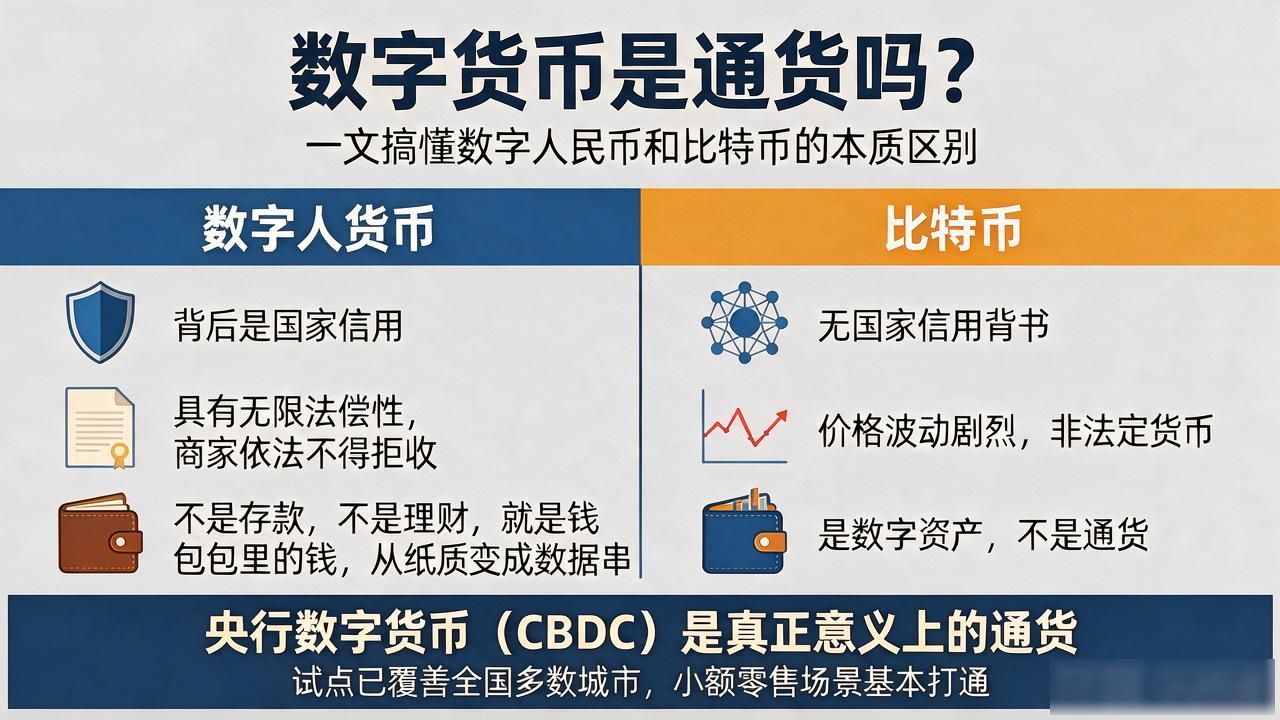 数字货币是通货吗？一文搞懂数字人民币和比特币的本质区别