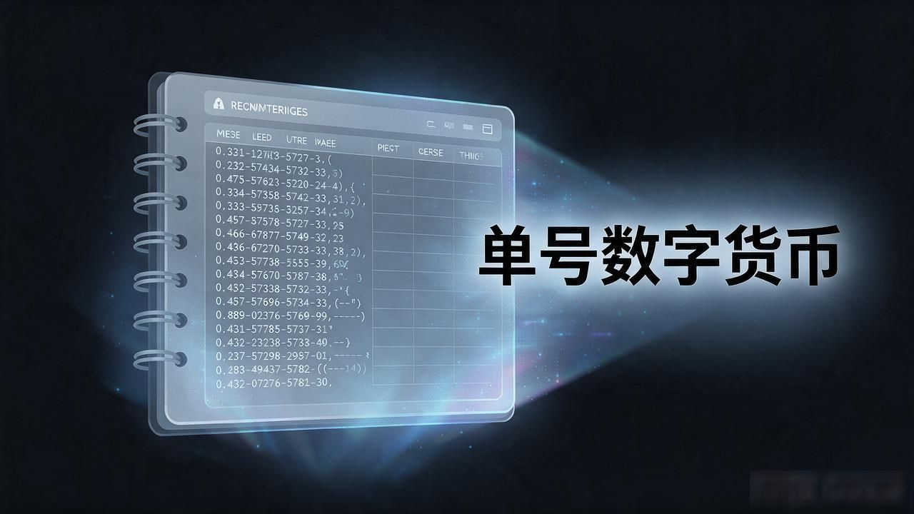 单号数字货币到底是啥？不是正规加密资产，大概率是资金盘新马甲