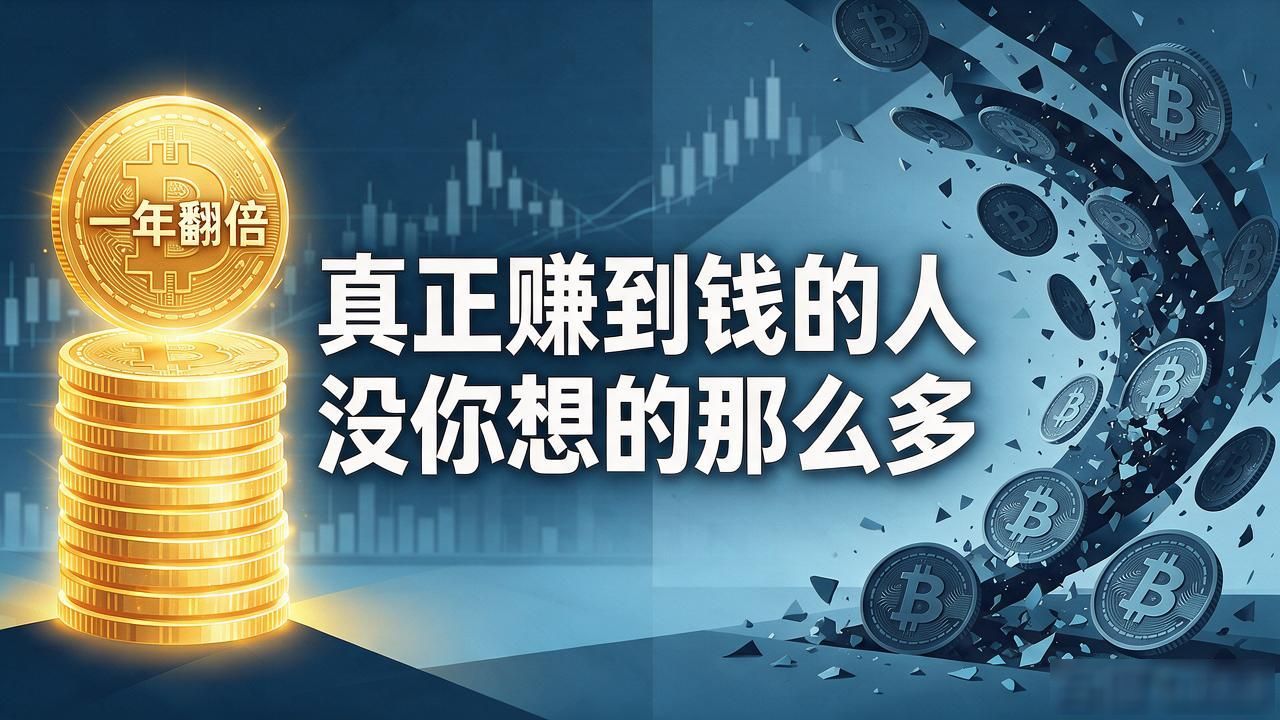 数字货币一年翻一倍听着很香，但真正赚到钱的人没你想的那么多