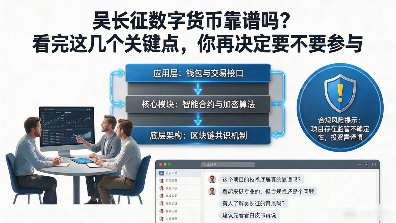 吴长征数字货币靠谱吗？看完这几个关键点，你再决定要不要参与