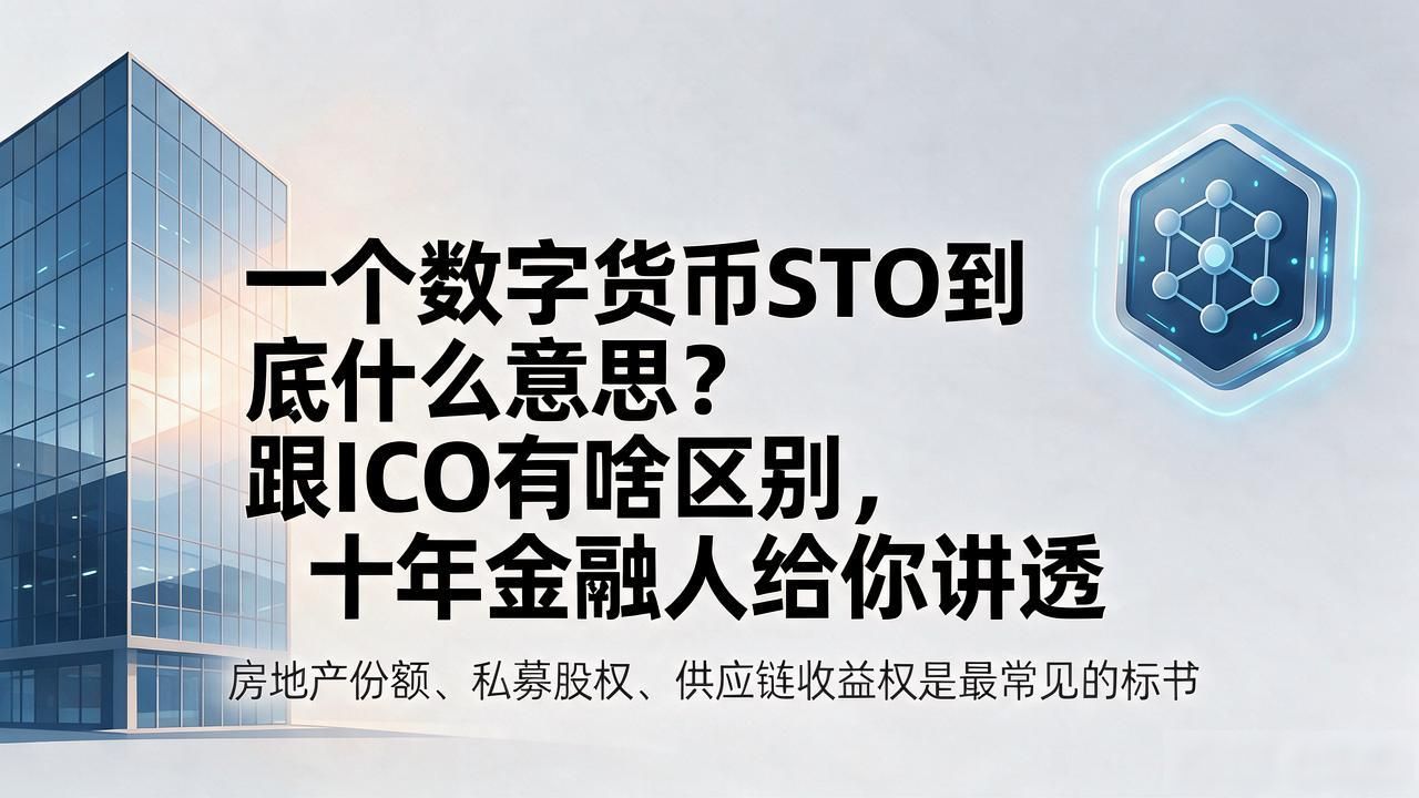 STO安全代币发行_一个数字货币sto什么意思_STO与ICO区别