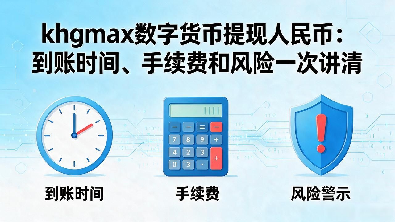 khgmax数字货币提现人民币：到账时间、手续费和风险一次讲清