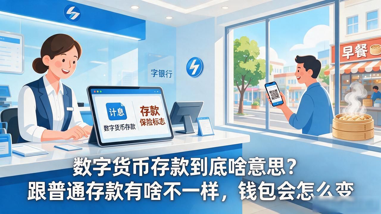 数字货币存款到底啥意思？跟普通存款有啥不一样，钱包会怎么变