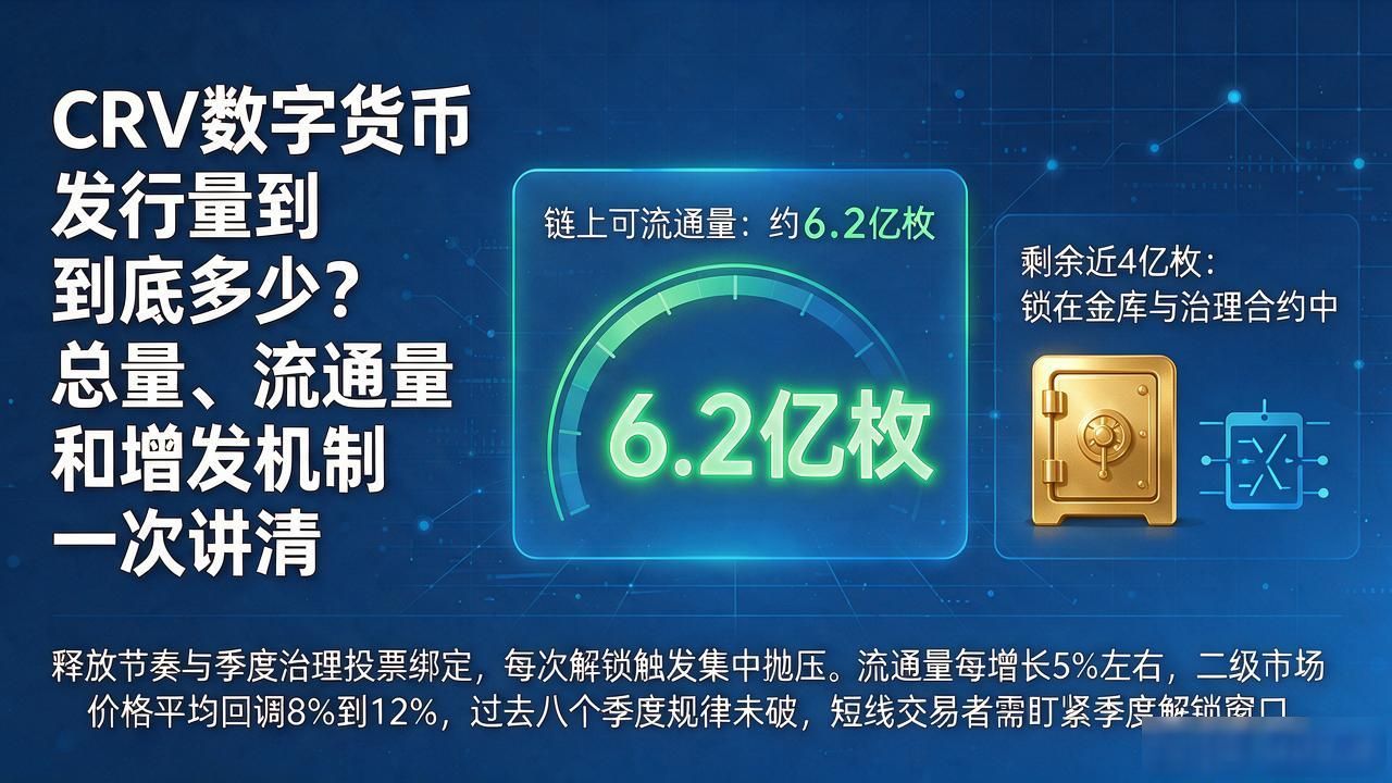 CRV数字货币发行量到底多少？总量、流通量和增发机制一次讲清