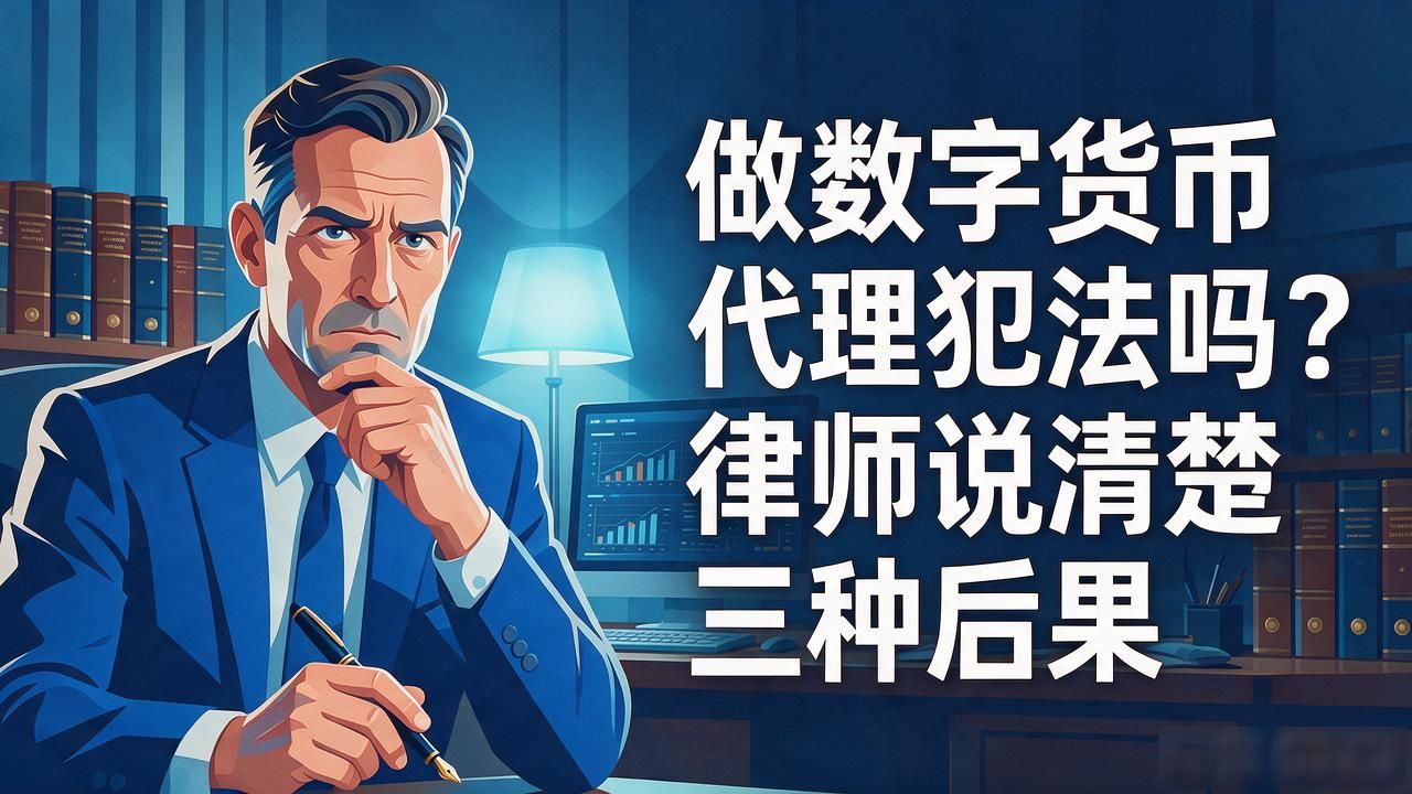 做数字货币代理犯法吗？律师说清楚三种后果