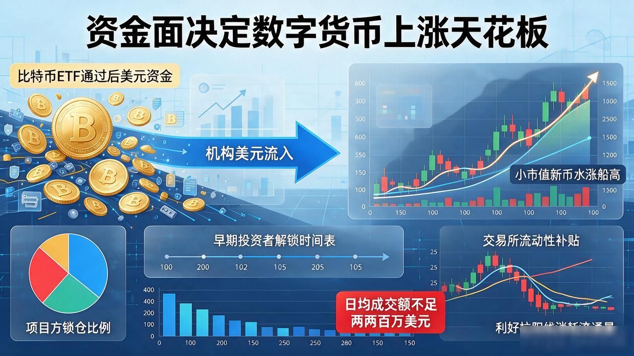 新型数字货币靠什么涨？别被概念忽悠，真正驱动价格的是这些