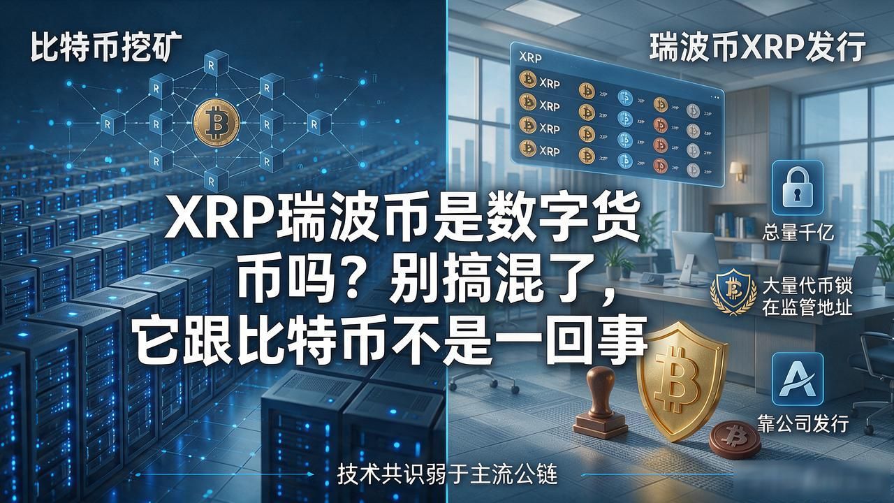 xrp瑞波币是数字货币吗？别搞混了，它跟比特币不是一回事
