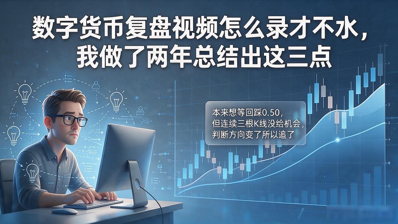 数字货币复盘视频怎么录才不水，我做了两年总结出这三点