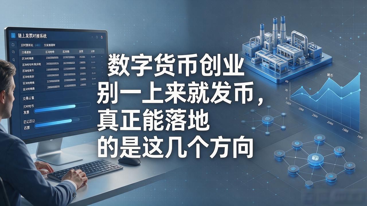 垂直场景工具型项目_数字货币创业落地路径_数字货币怎样创业