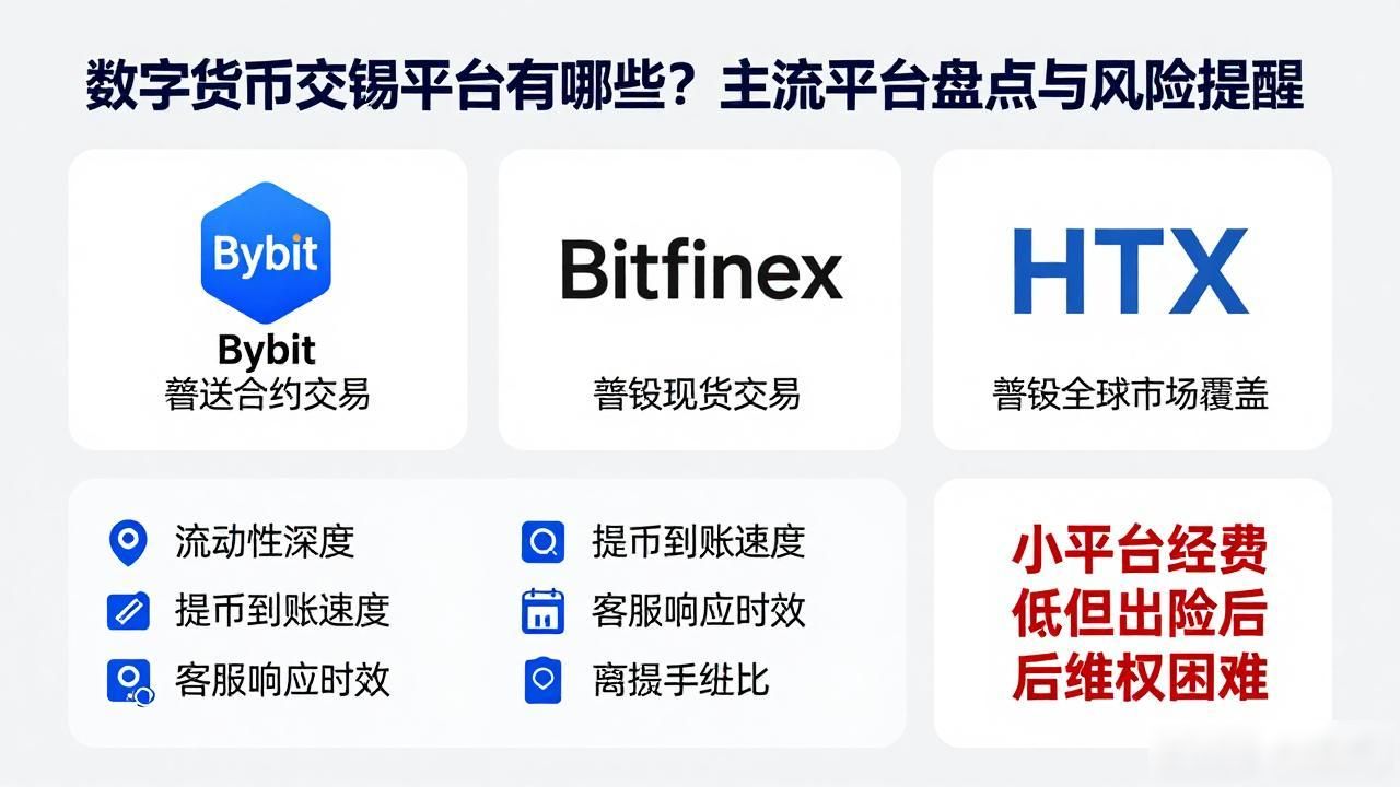 数字货币交易平台有哪些？主流平台盘点与风险提醒