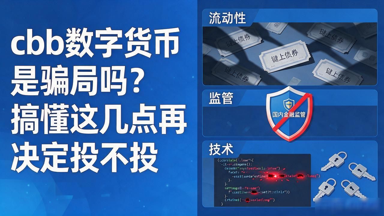 cbb数字货币是骗局吗？搞懂这几点再决定投不投