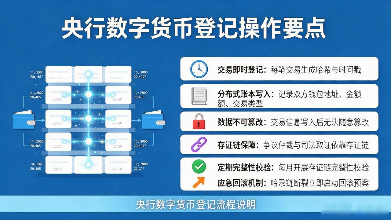 央行数字货币登记怎么操作？钱包开立到交易存证，流程和要点全在这
