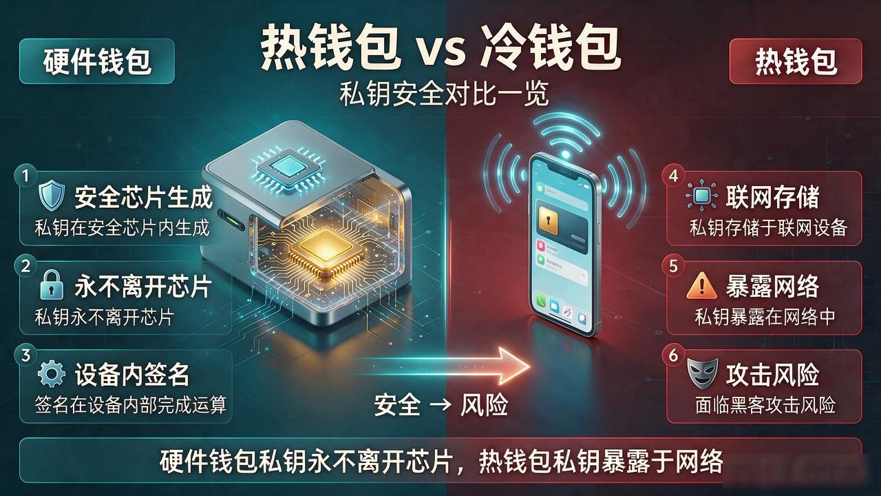 钱包私钥区别搞不清？热钱包冷钱包到底差在哪，一文说透