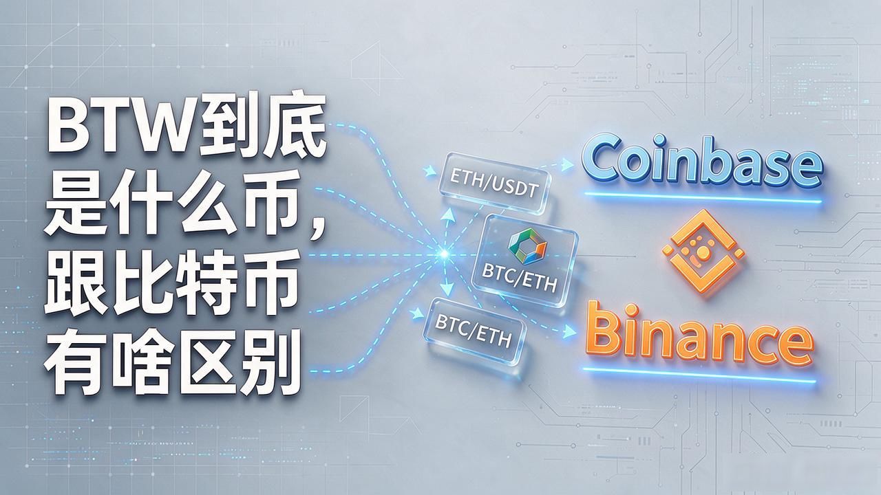 搜了半天没搞懂？BTW到底是什么币，跟比特币有啥区别