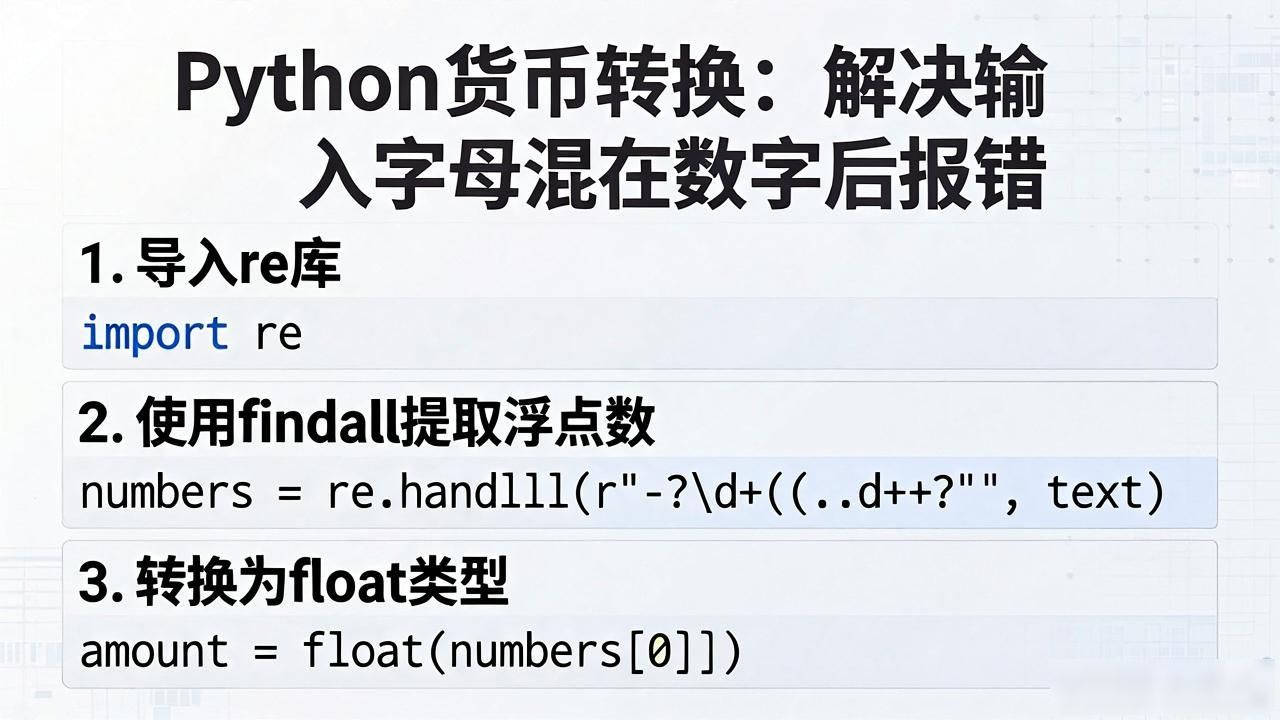 货币转换python输入字母在数字后面_处理混合数据中的数值_提取字符串中的数字
