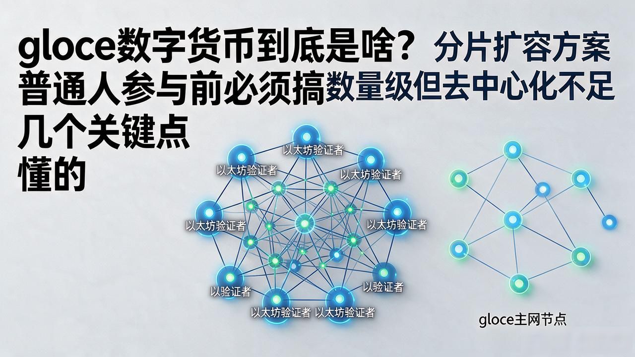 gloce数字货币到底是啥？普通人参与前必须搞懂的几个关键点