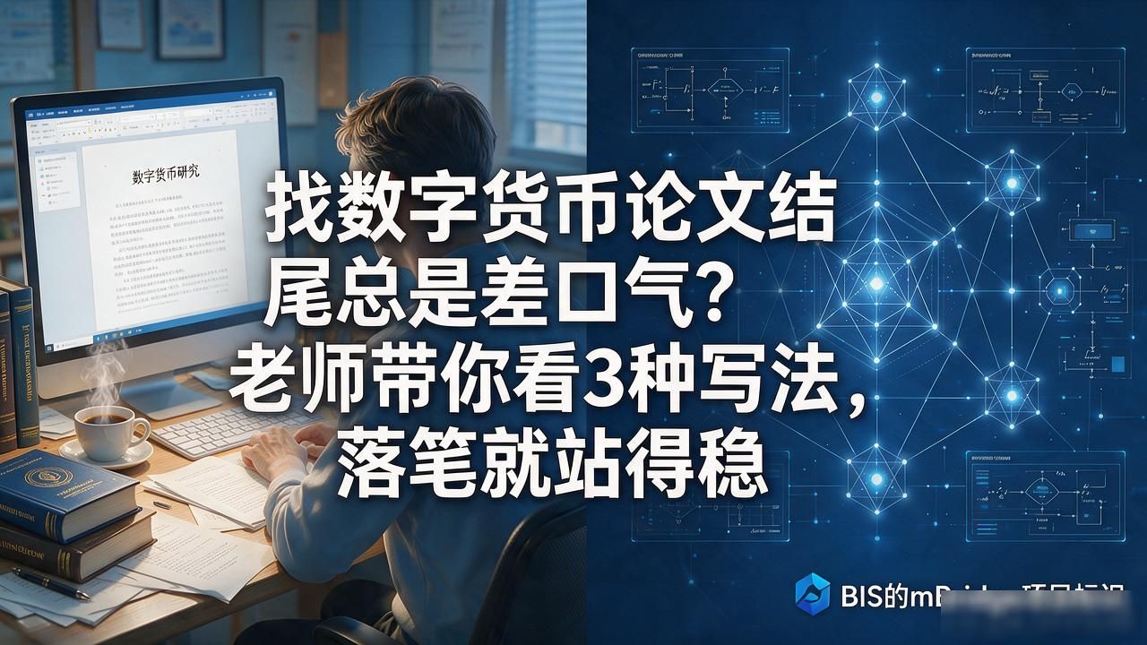 找数字货币论文结尾总是差口气？老师带你看3种写法，落笔就站得稳