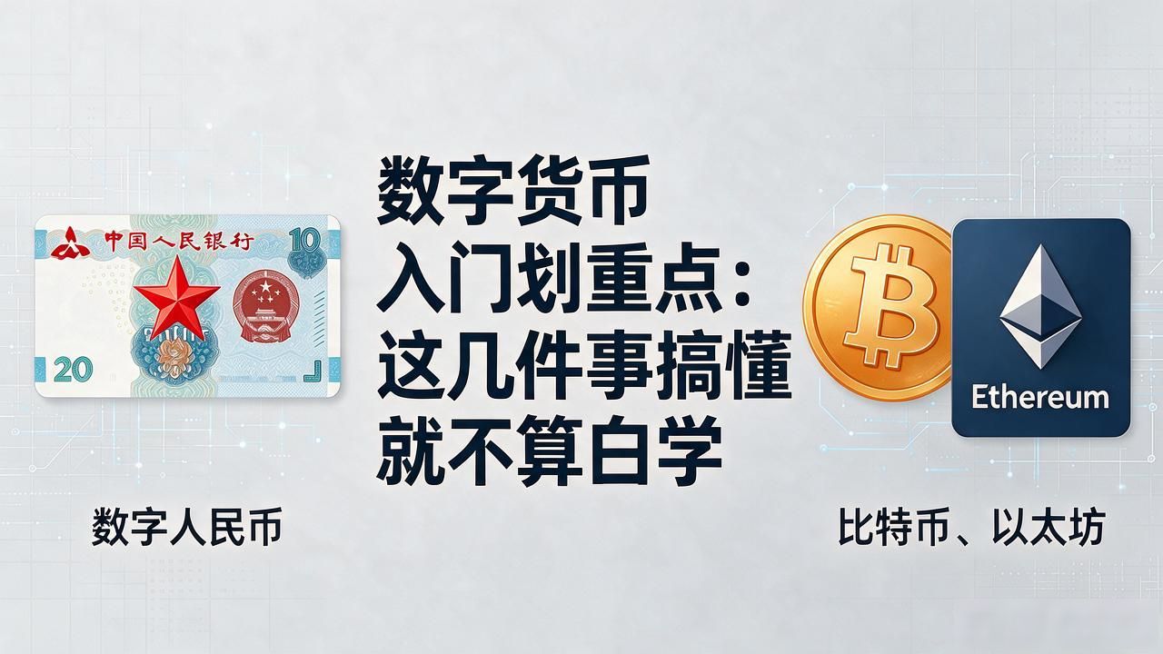 数字货币入门划重点：这几件事搞懂就不算白学