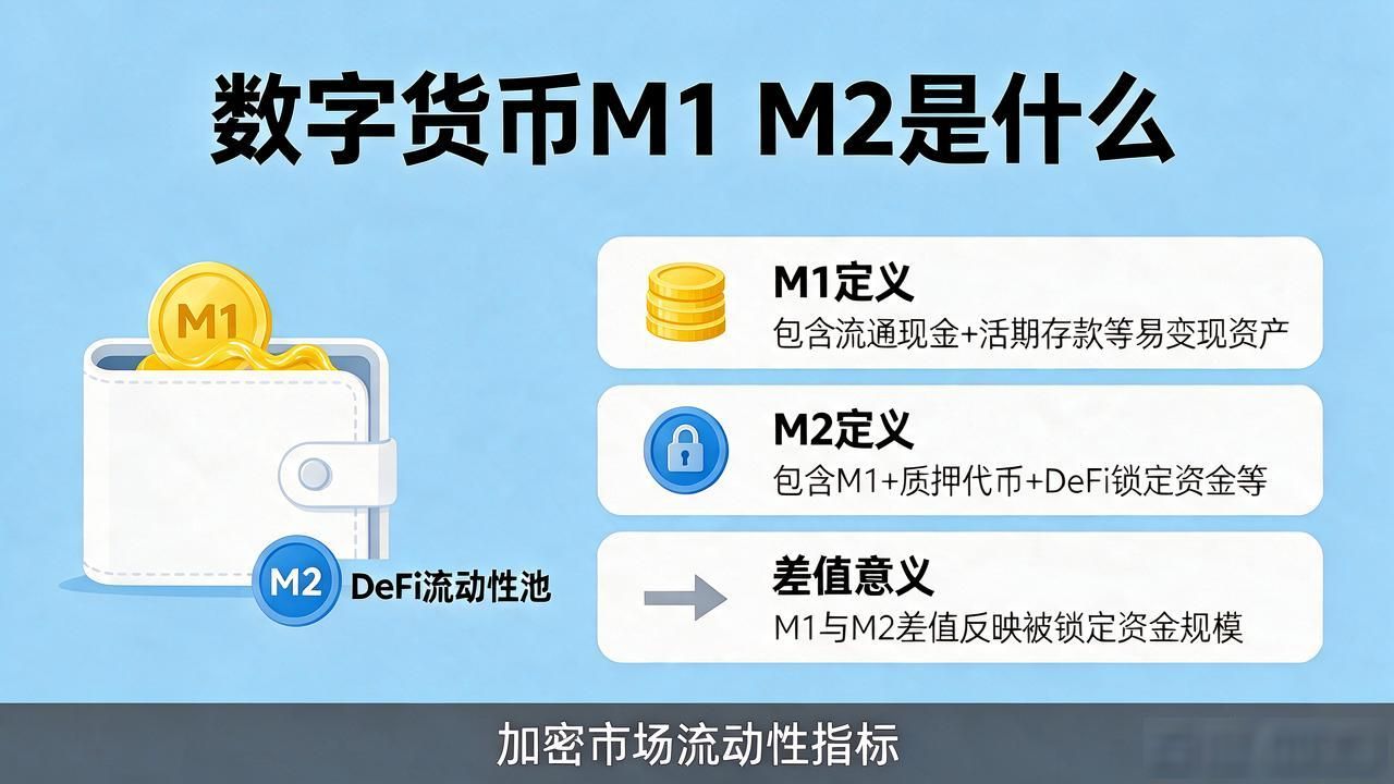 数字货币M1 M2是什么？帮你读懂加密市场的流动性指标