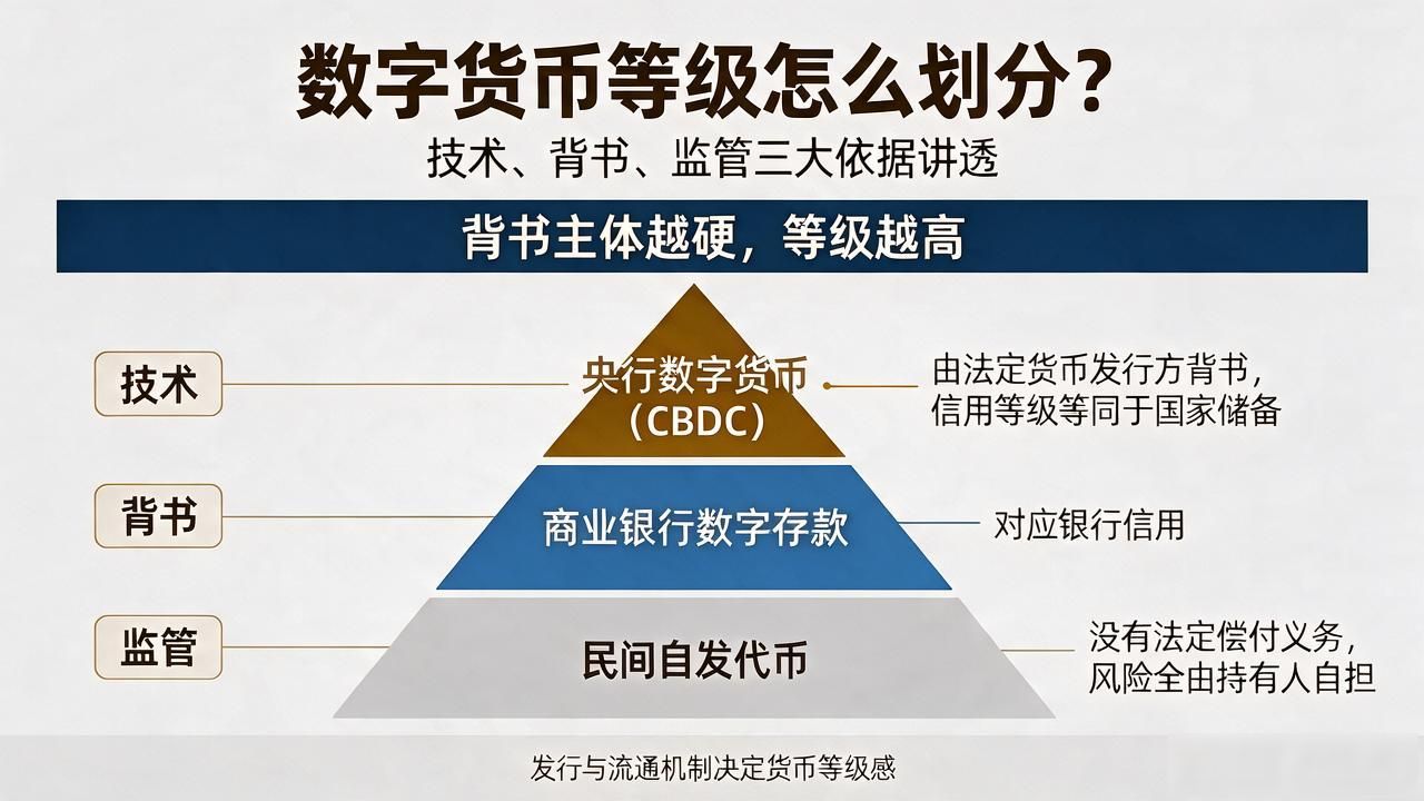 数字货币等级怎么划分？技术、背书、监管三大依据讲透