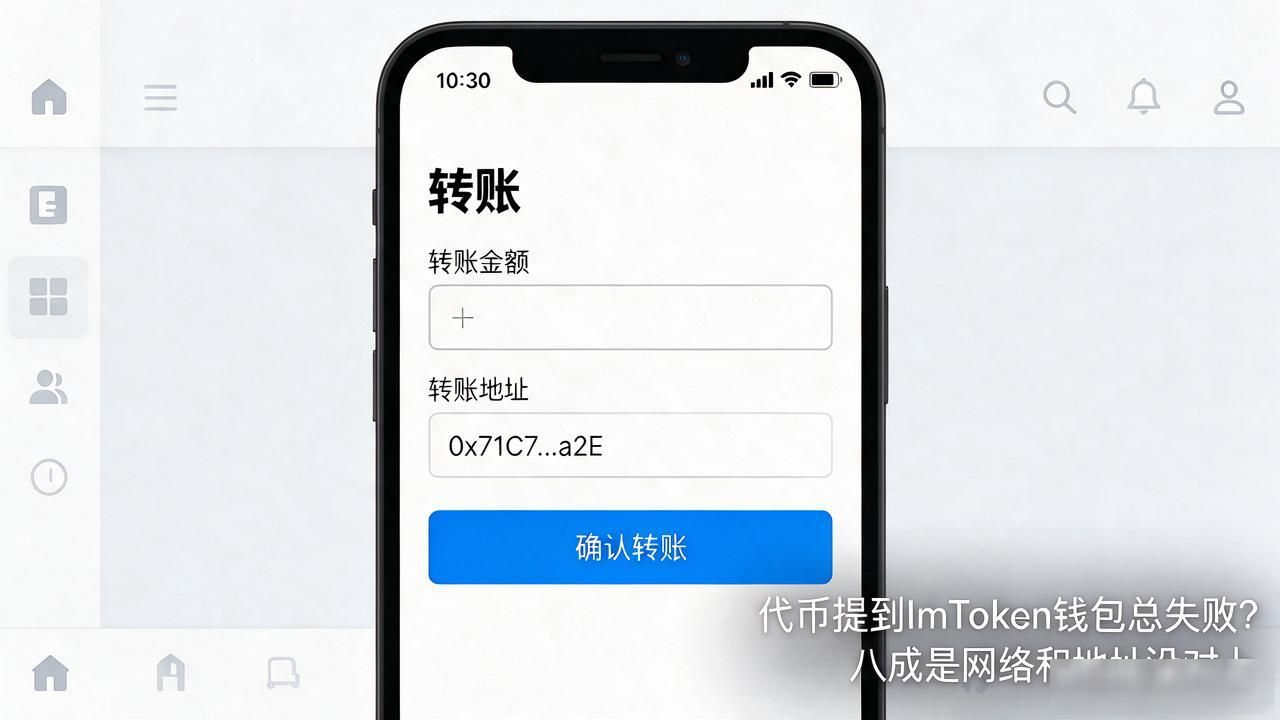 代币提到ImToken钱包总失败？八成是网络和地址没对上