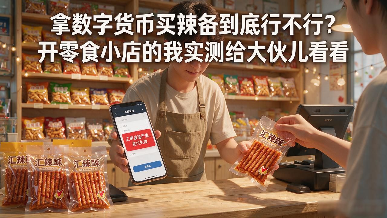 拿数字货币买辣条到底行不行？开零食小店的我实测给大伙儿看看