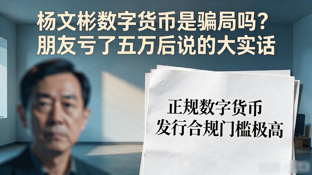 杨文彬数字货币是骗局吗？朋友亏了五万后说的大实话